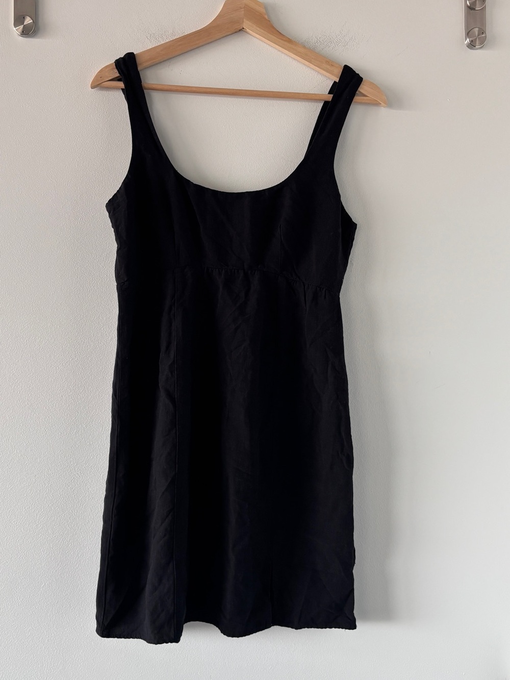 Nobody’s Child Black Euroflax Linen Blend Dress